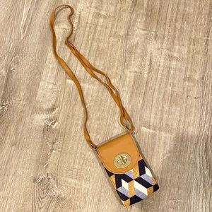Spartina 449 Mini Crossbody Bag Linen & Leather